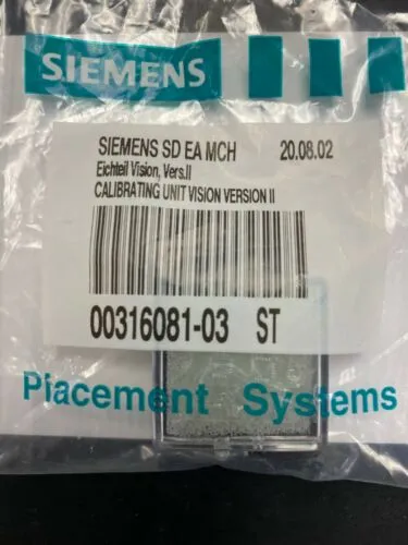 Siemens Calibrating Unit Glass 00316081-03
