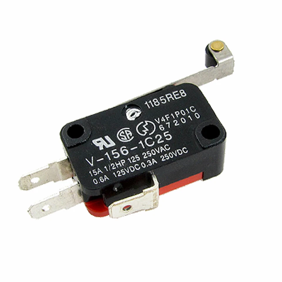 V-156-1C25 SPDT Long Roller Lever Hinge Miniature Basic Micro Switch